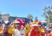 शांतिकुंज हरिद्वार से चरण पादुकाएँ बांगरोद पहुँची, 24 कुण्डीय गायत्री यज्ञ के साथ होगी स्थापना