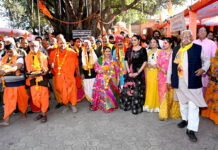 72 वें महारूद्र यज्ञ में धार्मिक भक्ति भावना के साथ निकली भगवान भोले शंकर की रथ यात्रा