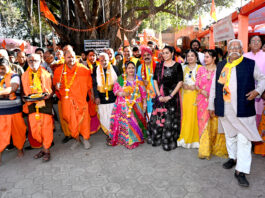 72 वें महारूद्र यज्ञ में धार्मिक भक्ति भावना के साथ निकली भगवान भोले शंकर की रथ यात्रा