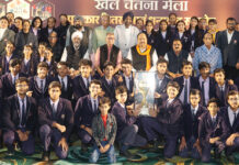 बच्चे खेलों को संस्कार के रूप में ले और पुरस्कार प्रेरणा तथा नई ऊर्जा संचारित करें – चेतन्य काश्यप