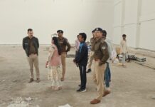 पुलिस अधीक्षक ने इंटीग्रेटेड स्पोर्ट्स कॉम्पलेक्स एवं हॉकी एस्ट्रो टर्फ हेतु आवंटित भूमि का निरीक्षण किया